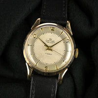 Vintage Smiths De Luxe Watch - 9k Gold - Gilt Dial Furniture - c.1950s