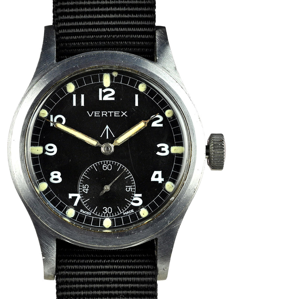 Vertex WWW Dirty Dozen - Original Condition - Matching Case and Lug Numbers - c.1944