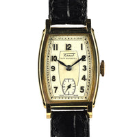 Tissot - 9k Gold Art Deco Dress Watch - Dennison Case - c.1932