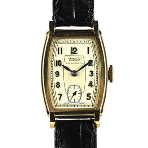 Tissot - 9k Gold Art Deco Dress Watch - Dennison Case - c.1932