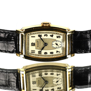 Tissot - 9k Gold Art Deco Dress Watch - Dennison Case - c.1932