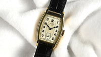 Tissot - 9k Gold Art Deco Dress Watch - Dennison Case - c.1932