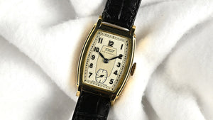 Tissot - 9k Gold Art Deco Dress Watch - Dennison Case - c.1932