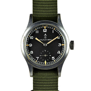 Record Dirty Dozen WWW Military Watch with Rare NATO W10 Numbered Dial and Pumpkin Lume – c.1945 - Matching Case and Lug Numbers