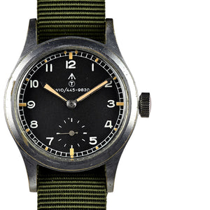 Record Dirty Dozen WWW Military Watch with Rare NATO W10 Numbered Dial and Pumpkin Lume – c.1945 - Matching Case and Lug Numbers
