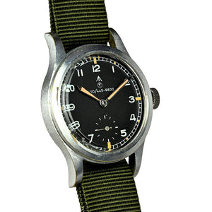 Record Dirty Dozen WWW Military Watch with Rare NATO W10 Numbered Dial and Pumpkin Lume – c.1945 - Matching Case and Lug Numbers