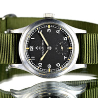 Record Dirty Dozen WWW Military Watch with Rare NATO W10 Numbered Dial and Pumpkin Lume – c.1945 - Matching Case and Lug Numbers