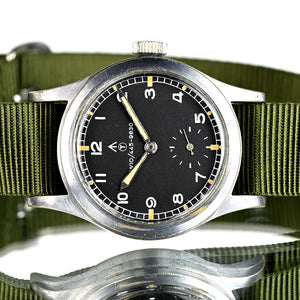 Record Dirty Dozen WWW Military Watch with Rare NATO W10 Numbered Dial and Pumpkin Lume – c.1945 - Matching Case and Lug Numbers
