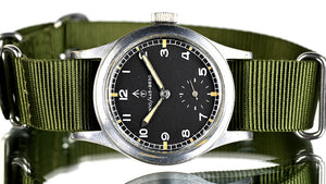 Record Dirty Dozen WWW Military Watch with Rare NATO W10 Numbered Dial and Pumpkin Lume – c.1945 - Matching Case and Lug Numbers