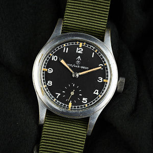Record Dirty Dozen WWW Military Watch with Rare NATO W10 Numbered Dial and Pumpkin Lume – c.1945 - Matching Case and Lug Numbers