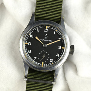 Record Dirty Dozen WWW Military Watch with Rare NATO W10 Numbered Dial and Pumpkin Lume – c.1945 - Matching Case and Lug Numbers