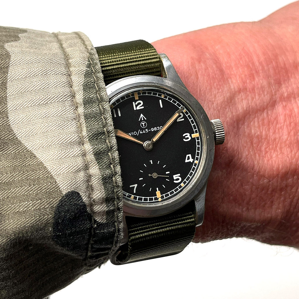 Record Dirty Dozen WWW Military Watch with Rare NATO W10 Numbered Dial and Pumpkin Lume – c.1945 - Matching Case and Lug Numbers