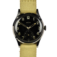 Recta DH - German Military Issued  - Scrubbed Caseback Markings - c.1940s