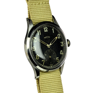 Recta DH - German Military Issued  - Scrubbed Caseback Markings - c.1940s
