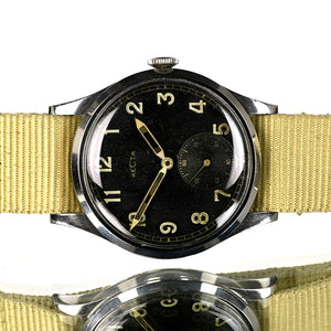 Recta DH - German Military Issued  - Scrubbed Caseback Markings - c.1940s