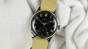 Recta DH - German Military Issued  - Scrubbed Caseback Markings - c.1940s