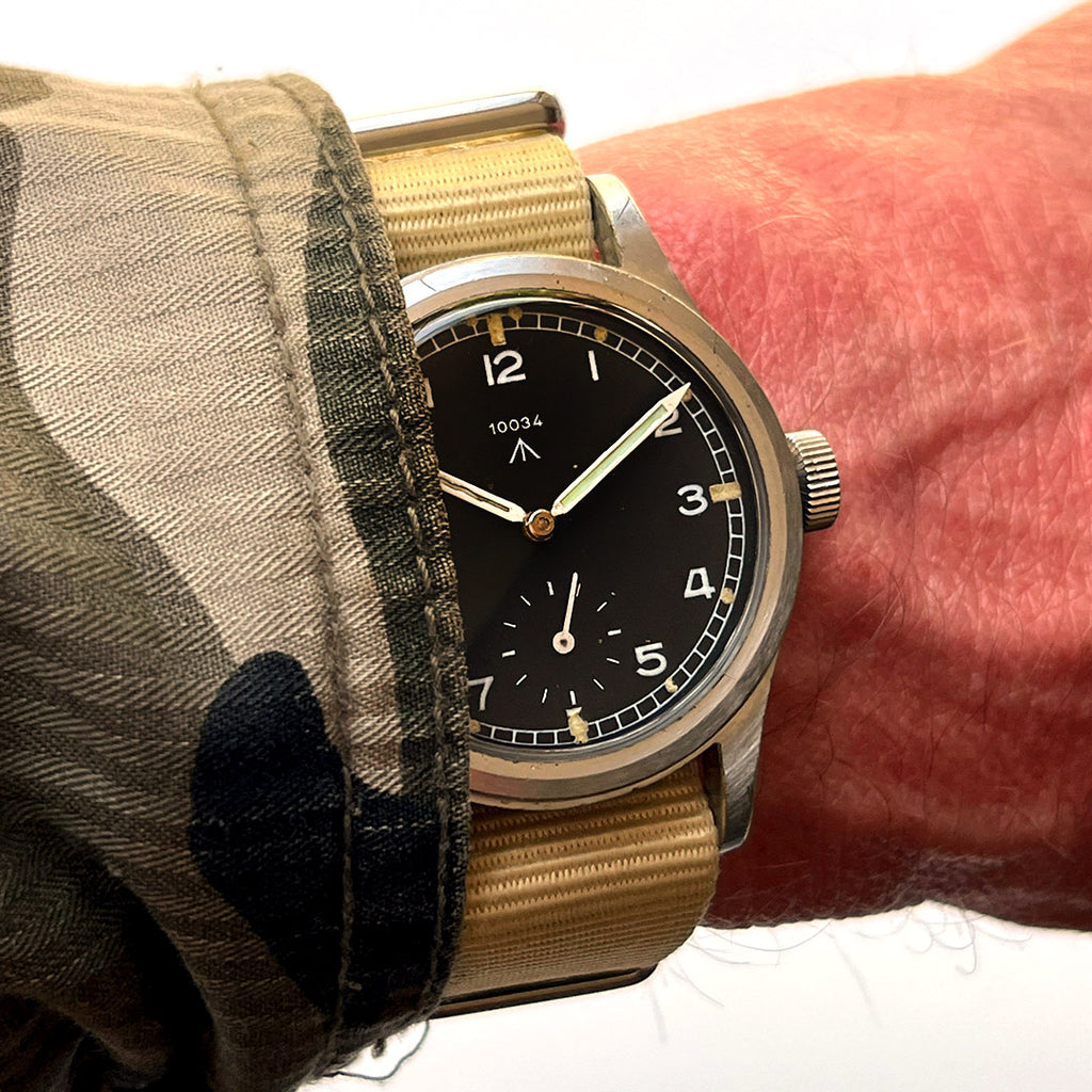 Record WWW Dirty Dozen - NATO Numbered Dial - WW2 Military Issued - c.1944 - With Matching Caseback and Lug Numbers
