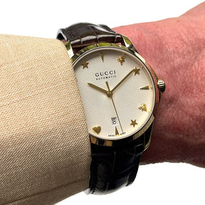 Gucci G-Timeless Automatic Gold Plated Dress Watch - c.2018