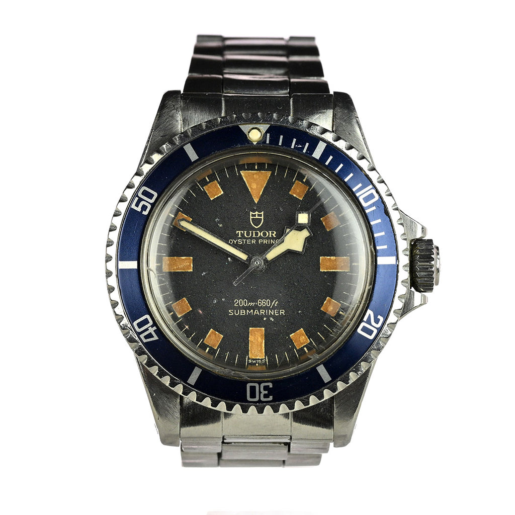 Tudor - Oyster Prince Submariner "Snowflake" - Blue Early 'Swiss' Dial with No Date - Model Refreference 7016/0