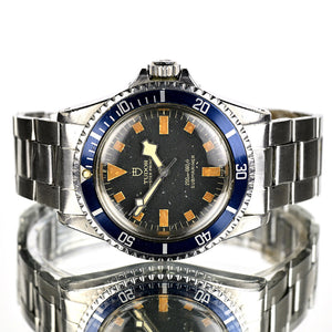 Tudor - Oyster Prince Submariner "Snowflake" - Blue Early 'Swiss' Dial with No Date - Model Refreference 7016/0