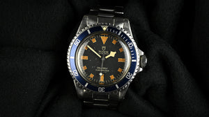 Tudor - Oyster Prince Submariner "Snowflake" - Blue Early 'Swiss' Dial with No Date - Model Refreference 7016/0