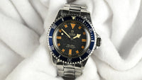 Tudor - Oyster Prince Submariner "Snowflake" - Blue Early 'Swiss' Dial with No Date - Model Refreference 7016/0