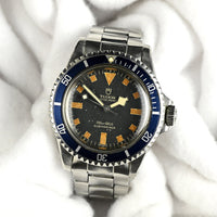 Tudor - Oyster Prince Submariner "Snowflake" - Blue Early 'Swiss' Dial with No Date - Model Refreference 7016/0