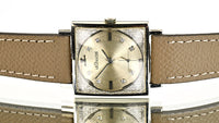 LeCoultre - 14K White Gold Dress Watch - Diamond Dot Dial - c.1960s