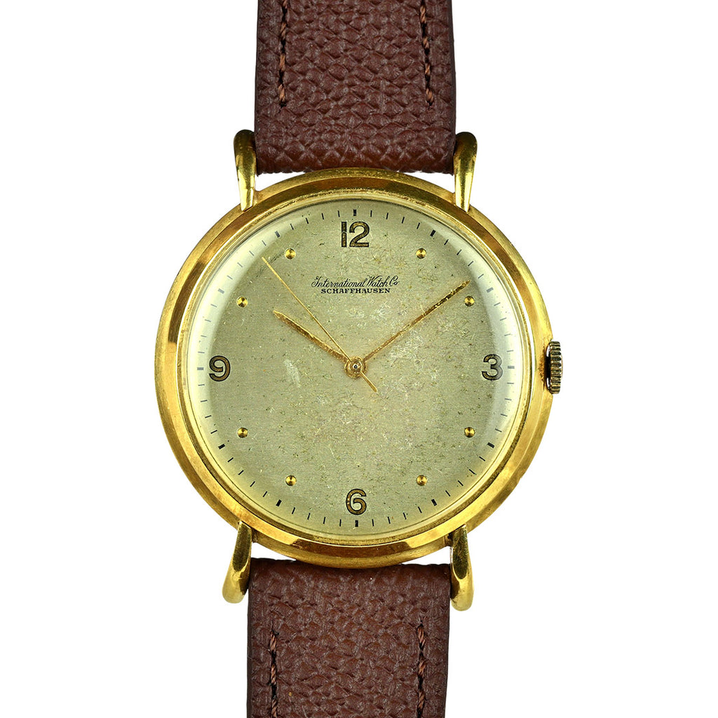 IWC Schaffhausen 18k Gold Oversized Dress Watch - Original Condition - c.1950s