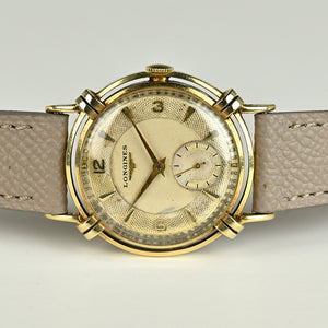 Longines 'President Washington' - 14k Gold - Beautiful Knotted Lugs - c.1952