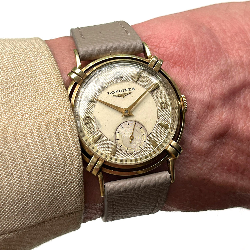 Longines 'President Washington' - 14k Gold - Beautiful Knotted Lugs - c.1952