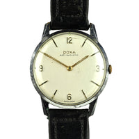 Doxa Anti-Magnetic Dress Watch - Steel Case - Gilt Furniture - c.1950s