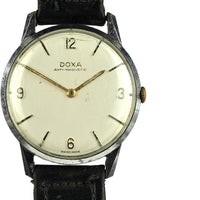 Doxa Anti-Magnetic Dress Watch - Steel Case - Gilt Furniture - c.1950s
