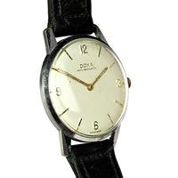 Doxa Anti-Magnetic Dress Watch - Steel Case - Gilt Furniture - c.1950s