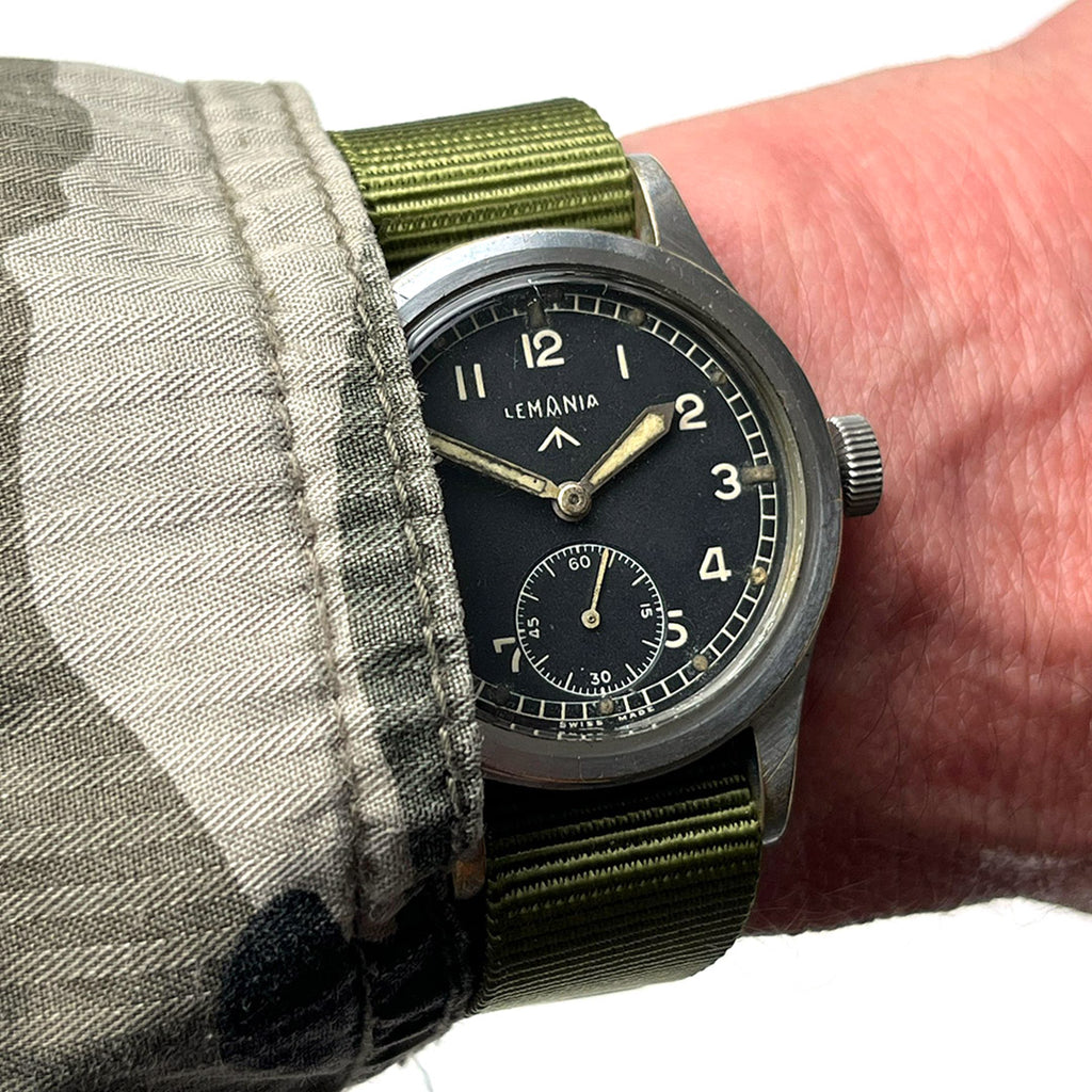 Lemania WWW - Dirty Dozen Military Issued Soldiers Watch - Original Condition - c.1944