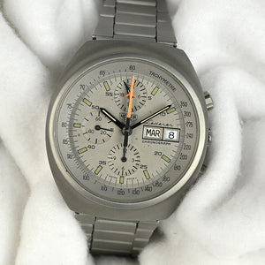 Heuer Chronograph Automatic Day Date Lederer - Model Ref: 510.503 - c.1979