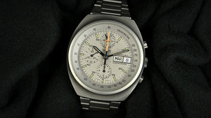 Heuer Chronograph Automatic Day Date Lederer - Model Ref: 510.503 - c.1979