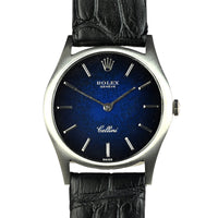 Rolex Cellini - Reference 3804 -  18k White Gold - Blue Dial - c.1975 - Mechanical Hand Wound Movement