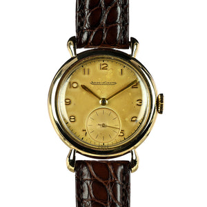 Jaeger LeCoultre Dress Watch in 9k Gold - Dennison Case - c.1953