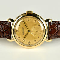 Jaeger LeCoultre Dress Watch in 9k Gold - Dennison Case - c.1953