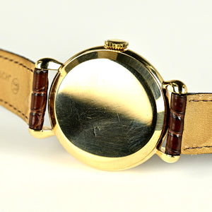 Jaeger LeCoultre Dress Watch in 9k Gold - Dennison Case - c.1953