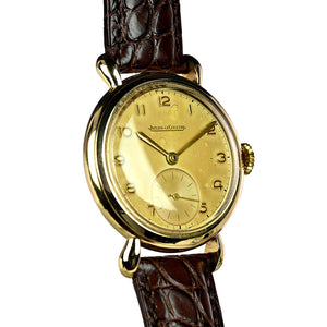 Jaeger LeCoultre Dress Watch in 9k Gold - Dennison Case - c.1953