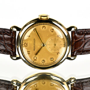 Jaeger LeCoultre Dress Watch in 9k Gold - Dennison Case - c.1953