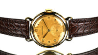 Jaeger LeCoultre Dress Watch in 9k Gold - Dennison Case - c.1953