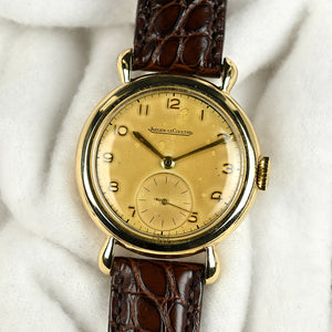 Jaeger LeCoultre Dress Watch in 9k Gold - Dennison Case - c.1953