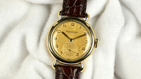 Jaeger LeCoultre Dress Watch in 9k Gold - Dennison Case - c.1953