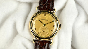 Jaeger LeCoultre Dress Watch in 9k Gold - Dennison Case - c.1953