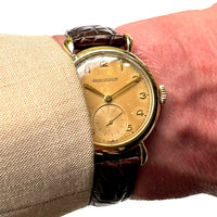 Jaeger LeCoultre Dress Watch in 9k Gold - Dennison Case - c.1953