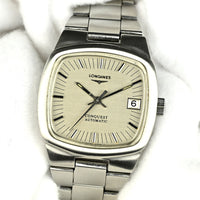 Longines Conquest Automatic TV Case - Model Ref: 1526-1 6651 - Integrated Bracelet - c.1979