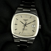 Longines Conquest Automatic TV Case - Model Ref: 1526-1 6651 - Integrated Bracelet - c.1979